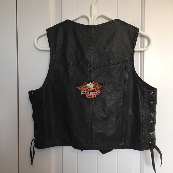 Leather Vest, size 14 - Picture 4 of 6